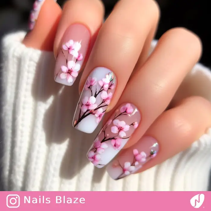Cherry Blossoms Nails | Cultural - NB975